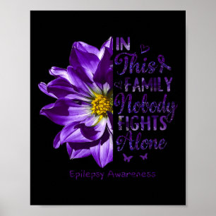 Epilepsie Bewusstsein niemand kämpft allein Anemon Poster