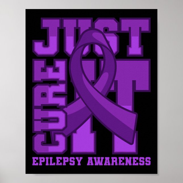 Epilepsie Bewusstsein nur heilen Poster (Vorne)
