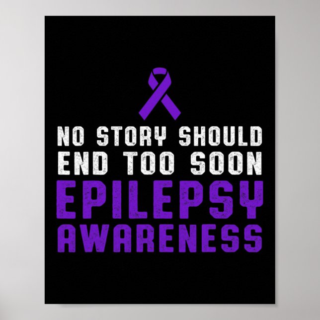 Epilepsie Bewusstsein Spaß Beat Epileptic Warrior  Poster (Vorne)
