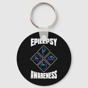 Epilepsie-Bewusstsein Spezialisiert Epileptischer Schlüsselanhänger