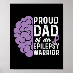 Epilepsie Bewusstsein stolz Vater einer Epilepsie Poster