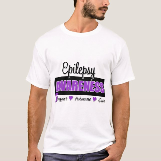 Epilepsie-Bewusstsein T-Shirt (Vorderseite)