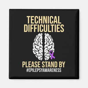 Epilepsie-Bewusstsein Technischer Epileptischer Kr Magnet