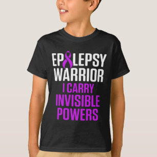Epilepsie-Bewusstsein Trage Epileptischer Krieger T-Shirt