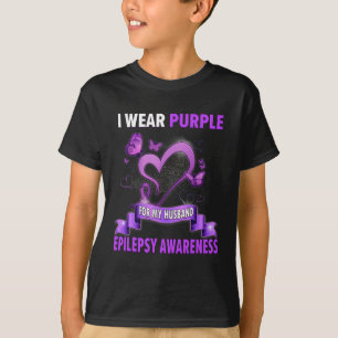 Epilepsie Bewusstsein trage ich Lila für mein Ehem T-Shirt