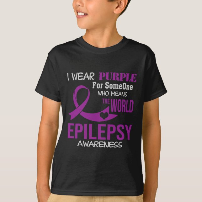 Epilepsie Bewusstsein trage ich Lila für meine Jem T-Shirt (Vorderseite)