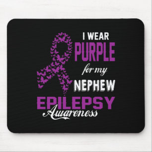 Epilepsie Bewusstsein trage ich Lila für meine Nep Mousepad
