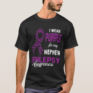 Epilepsie Bewusstsein trage ich Lila für meine Nep T-Shirt