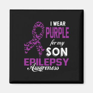 Epilepsie Bewusstsein trage ich Lila für meine Soh Magnet