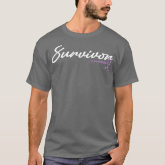 Epilepsie Bewusstsein Überlebende Glitzer Ribbon H T-Shirt
