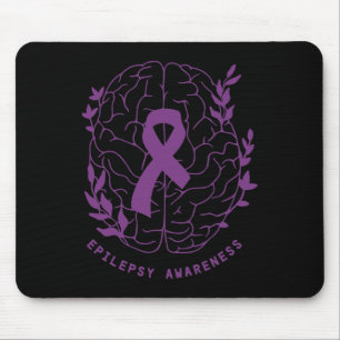 Epilepsie-Bewusstsein Unterstützen Epilepsie Lila Mousepad