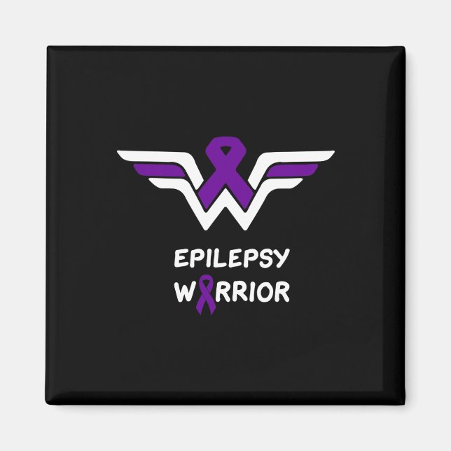Epilepsie-Bewusstsein-Warrior-Unterstützung Überle Magnet (Vorne)
