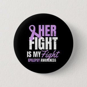 Epilepsie-Bewusstseins-Design Ihr Kampf Mein Gesch Button