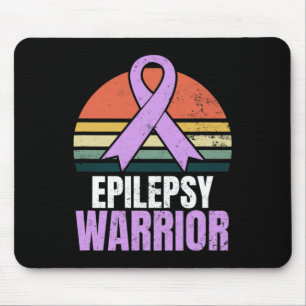 Epilepsie-Bewusstseins-Design Vintage Retro Sonnen Mousepad