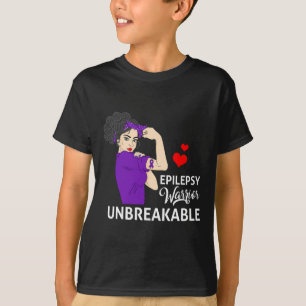 Epilepsie-Bewusstseins-Kriegerin Unzerbrechliche S T-Shirt