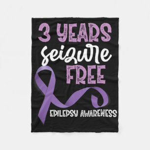 Epilepsie-Bewusstseins-Schleife 3 Jahre Anfallsfre Fleecedecke