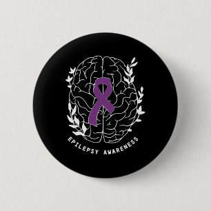 Epilepsie-Bewusstseins-Schleife Lila Epilepsie-Geh Button
