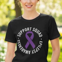 Epilepsie-Bewusstseins-Unterstützungsteam Tri-Blend Shirt