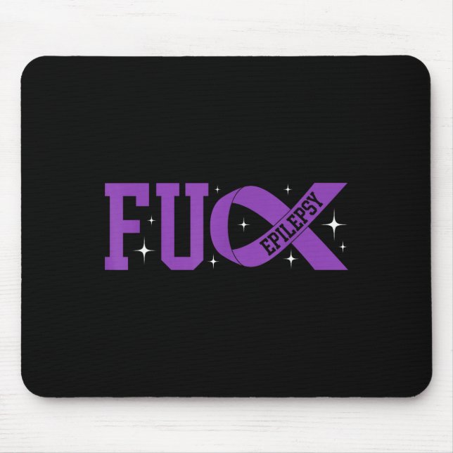Epilepsie-Bewusstseinsmonat Krieger Überlebender L Mousepad (Vorne)