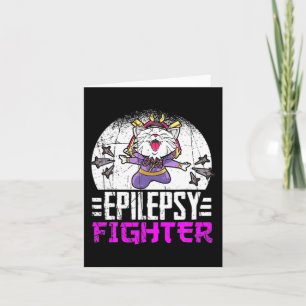 Epilepsie Bewusstseinsmonat Ninja Katzenepilepsie Karte
