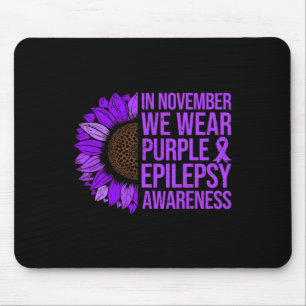 Epilepsie-Bewusstseinssonnenblume Im November trag Mousepad