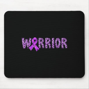 Epilepsie Bewusstseinswarter Lila Ribbon Leopard P Mousepad