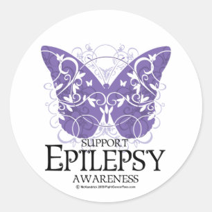Epilepsie Butterfly Runder Aufkleber