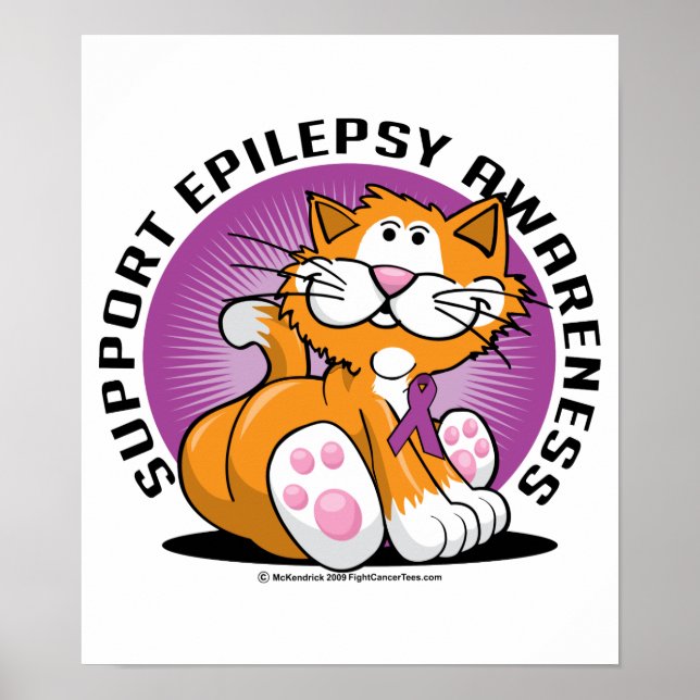 Epilepsie Cat Poster (Vorne)