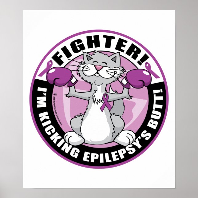 Epilepsie Fighter Cat Poster (Vorne)