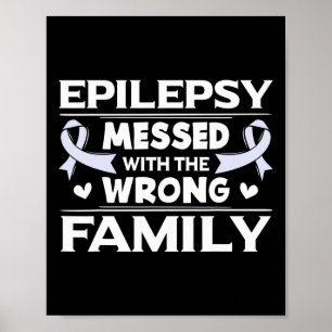 Epilepsie-Geschenk Lavendel-Bewusstseinsband  Poster