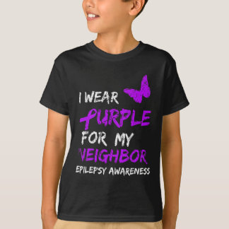 Epilepsie Ich trage Lila für mein Nachbarland Ribb T-Shirt