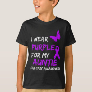 Epilepsie Ich trage Lila für meine Tante Ribbon 1 T-Shirt