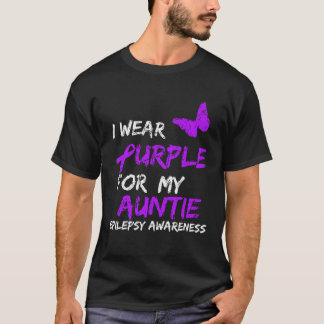 Epilepsie Ich trage Lila für meine Tante Schärpe T-Shirt