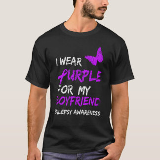Epilepsie Ich trage Lila für meinen Freund Ribbon T-Shirt