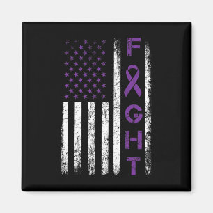 Epilepsie-Kämpfer USA-Flagge - Kämpfe für Epilepsi Magnet