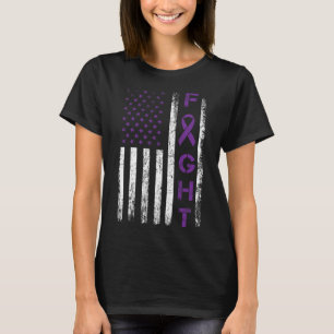 Epilepsie-Kämpfer USA-Flagge - Kämpfe für Epilepsi T-Shirt