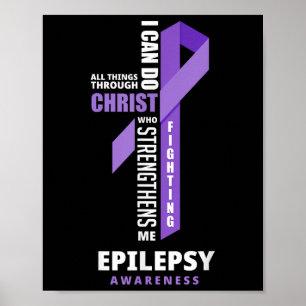 Epilepsie Krieger Gott Jesus Christus Epilepsie Aw Poster