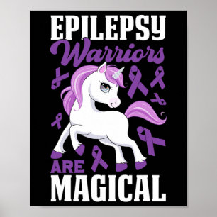 Epilepsie-Krieger sind magisch Lila Band und UNO Poster