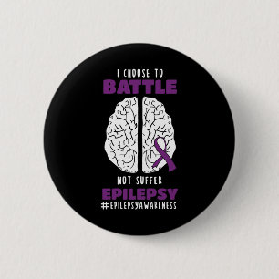 Epilepsie Lila Epilepsie Brain Day Epilepsie Button