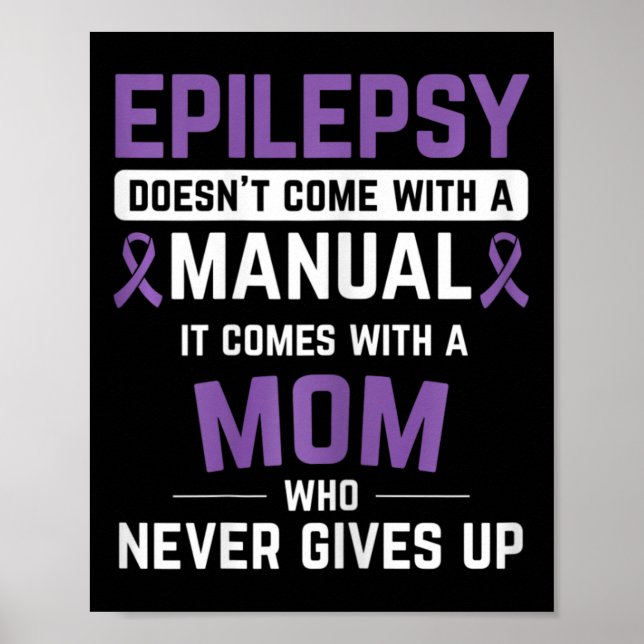 Epilepsie Mama Epilepsie Epilepsie Awareness Epile Poster (Vorne)