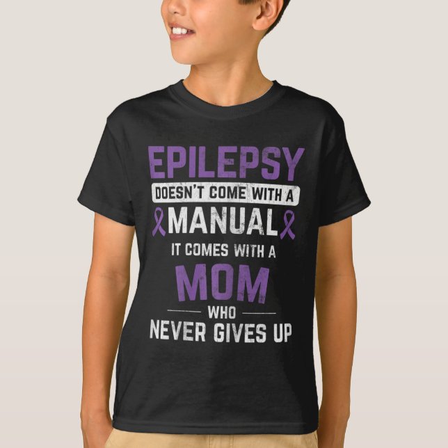 Epilepsie Mama Epilepsie Epilepsie Awareness Epile T-Shirt (Vorderseite)