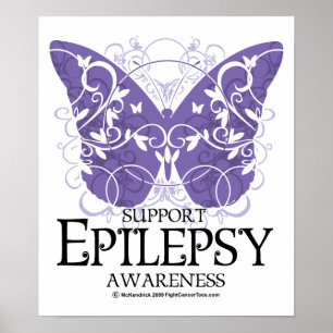 Epilepsie-Schmetterling Poster