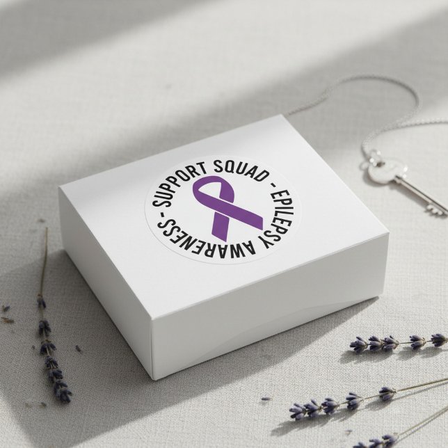 Epilepsie-Support-Squad-Bewusstseinsgeschenk Runder Aufkleber (Von Creator hochgeladen)