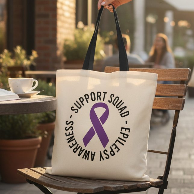 Epilepsie-Support-Squad-Bewusstseinsgeschenk Tragetasche (Von Creator hochgeladen)