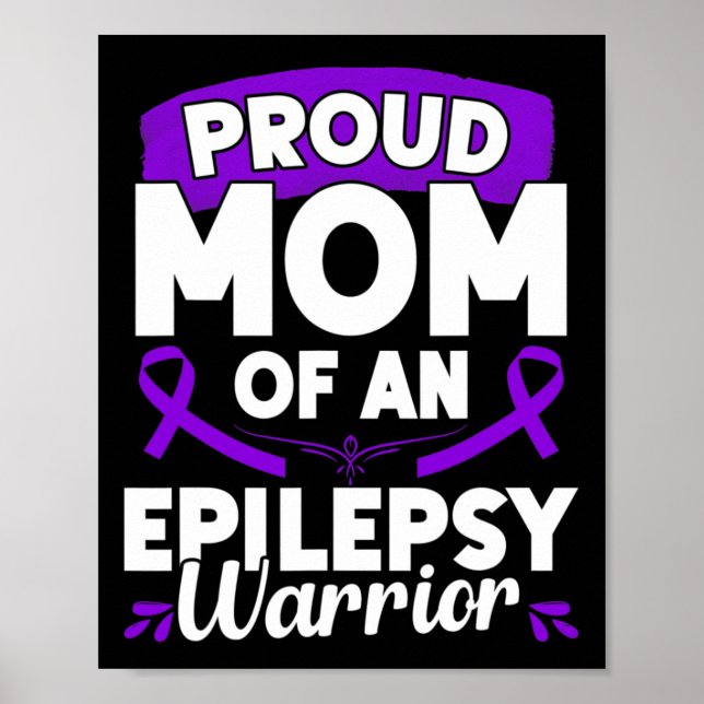 Epilepsie unterstützen Warrior Epilepsy Sensibilis Poster (Vorne)