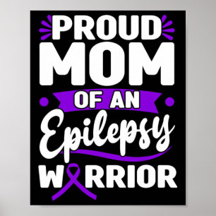 Epilepsie unterstützen Warrior Epilepsy Sensibilis Poster
