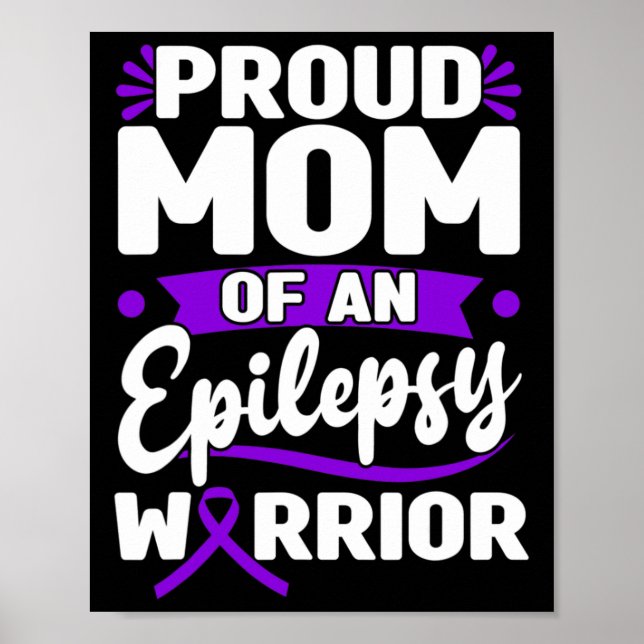 Epilepsie unterstützen Warrior Epilepsy Sensibilis Poster (Vorne)