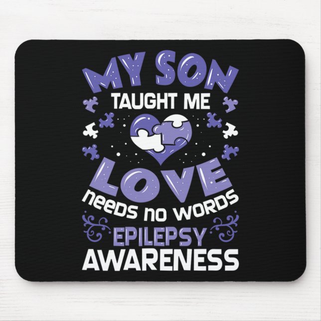 Epilepsie-Unterstützung - Epileptiker-Bewusstsein  Mousepad (Vorne)