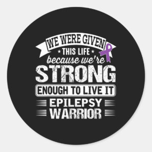 Epilepsie Warrior Awareness Runder Aufkleber