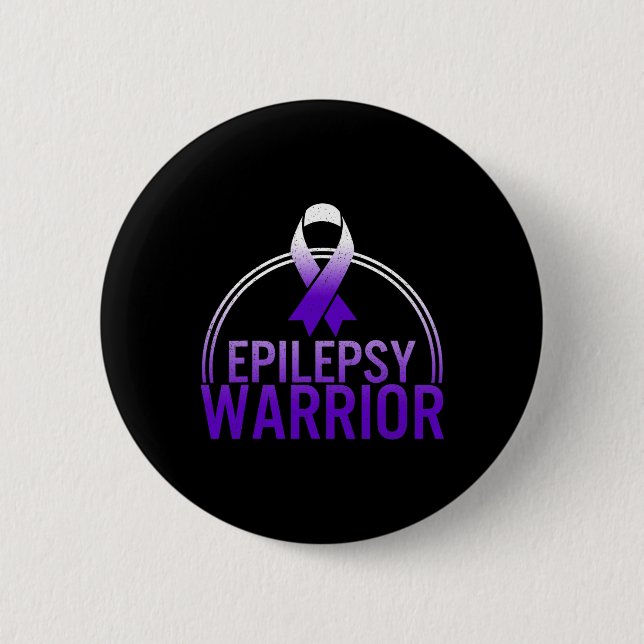 Epilepsie Warrior Awareness Seizeness Unterstützun Button (Vorderseite)